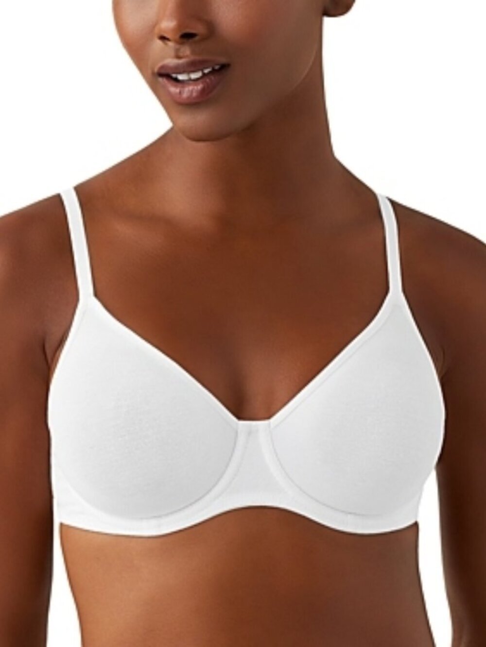 42$ B.tempt'd By Wacoal Cotton To A T-Shirt Underwire Bra Size 34B US White